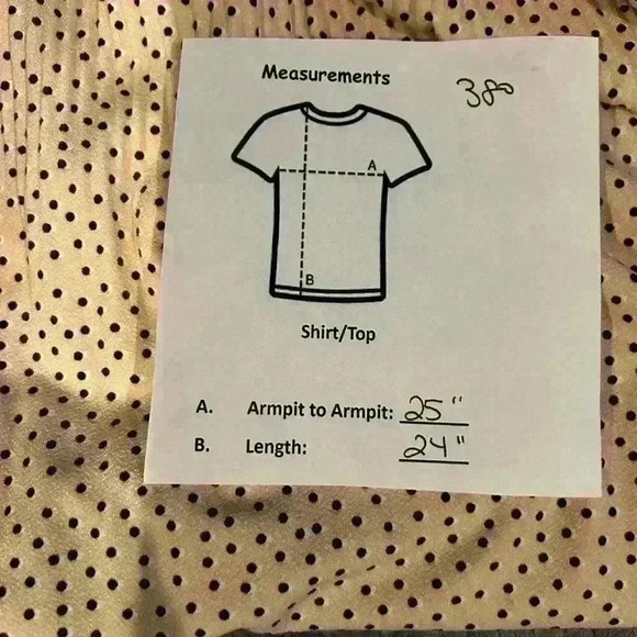 Adrianna Papell NWT pleated Top in Champagne/Blush Small blk polka dots Medium - Picture 12 of 12